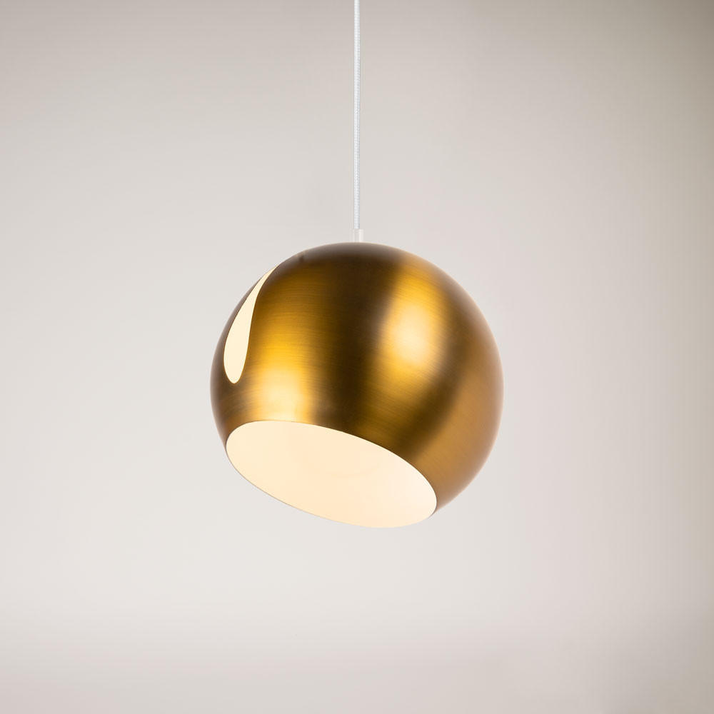 PENDELLEUCHTE Ball Gold Ø 30cm - Goldfarben, Metall (30/30/30cm) - s.luce
