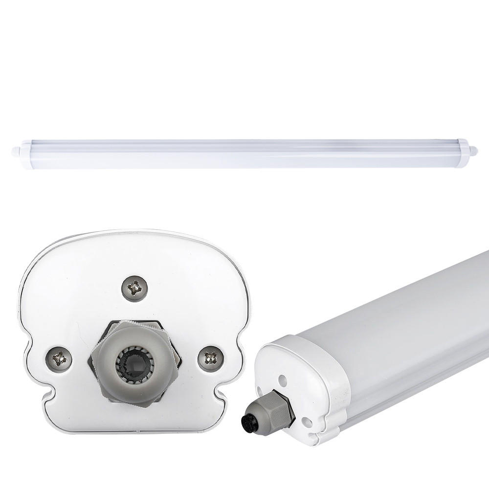 LED DECKENLEUCHTE Weiß 120 cm - Weiß, Kunststoff (120/6.5/5.8cm)