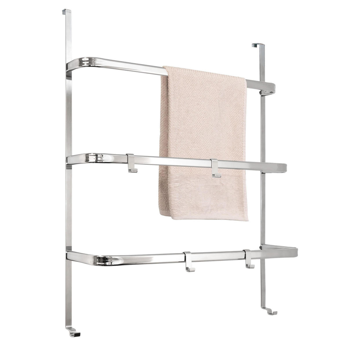 TÜR-HÄNGEREGAL, silber, Metall - Chromfarben, Metall (65/86/17cm) - bremermann