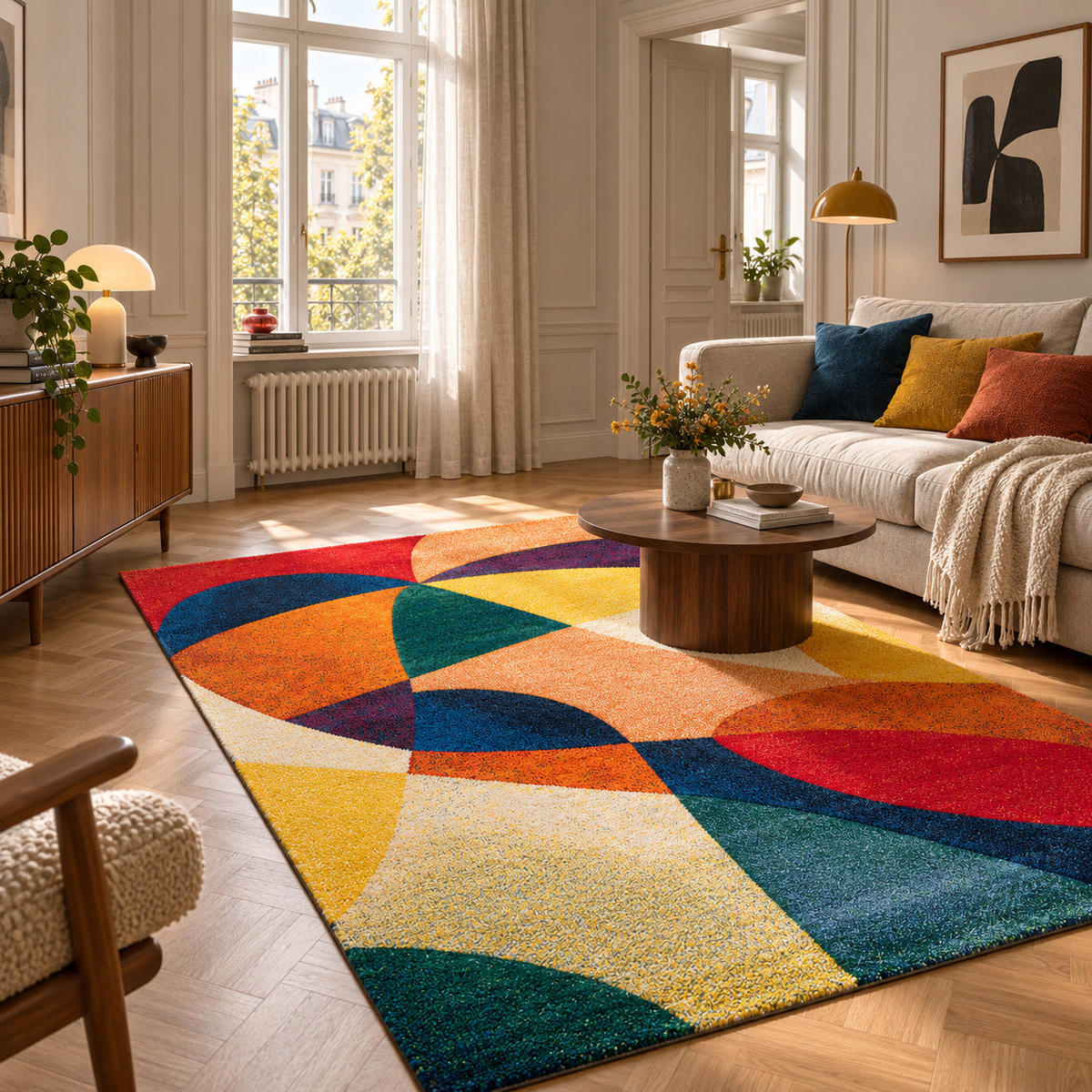 DESIGNER TEPPICH MAUI MODERN - Multicolor, Textil (160/230cm) - Pergamon