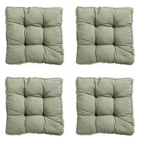 SITZKISSEN Panama 47/47 cm 4er-Set - Hellgrün, Textil (47/8/47cm) - Madison