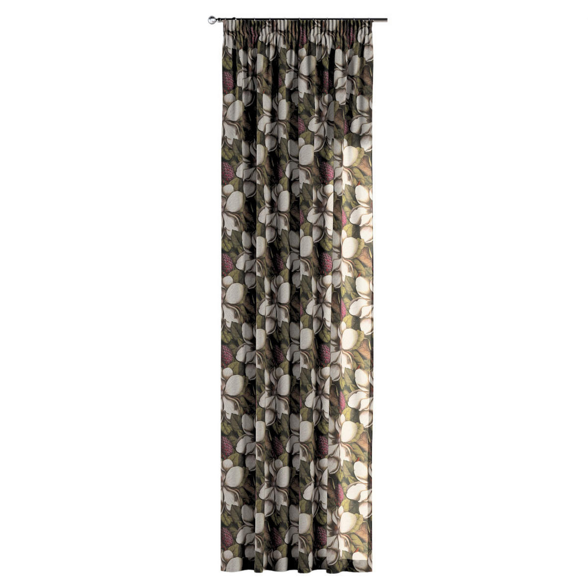 VORHANG Eden grün und beige, 130x245 cm - Grün, Textil (130/245cm) - Dekoria