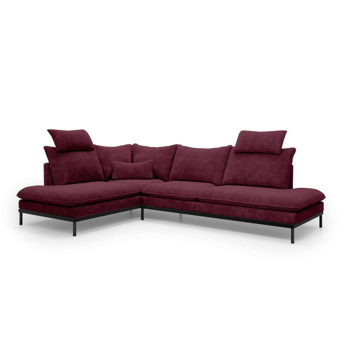 ECKSOFA Leafy Multicolor 293 cm - Multicolor, Textil (293/90/198cm) - Pillovely