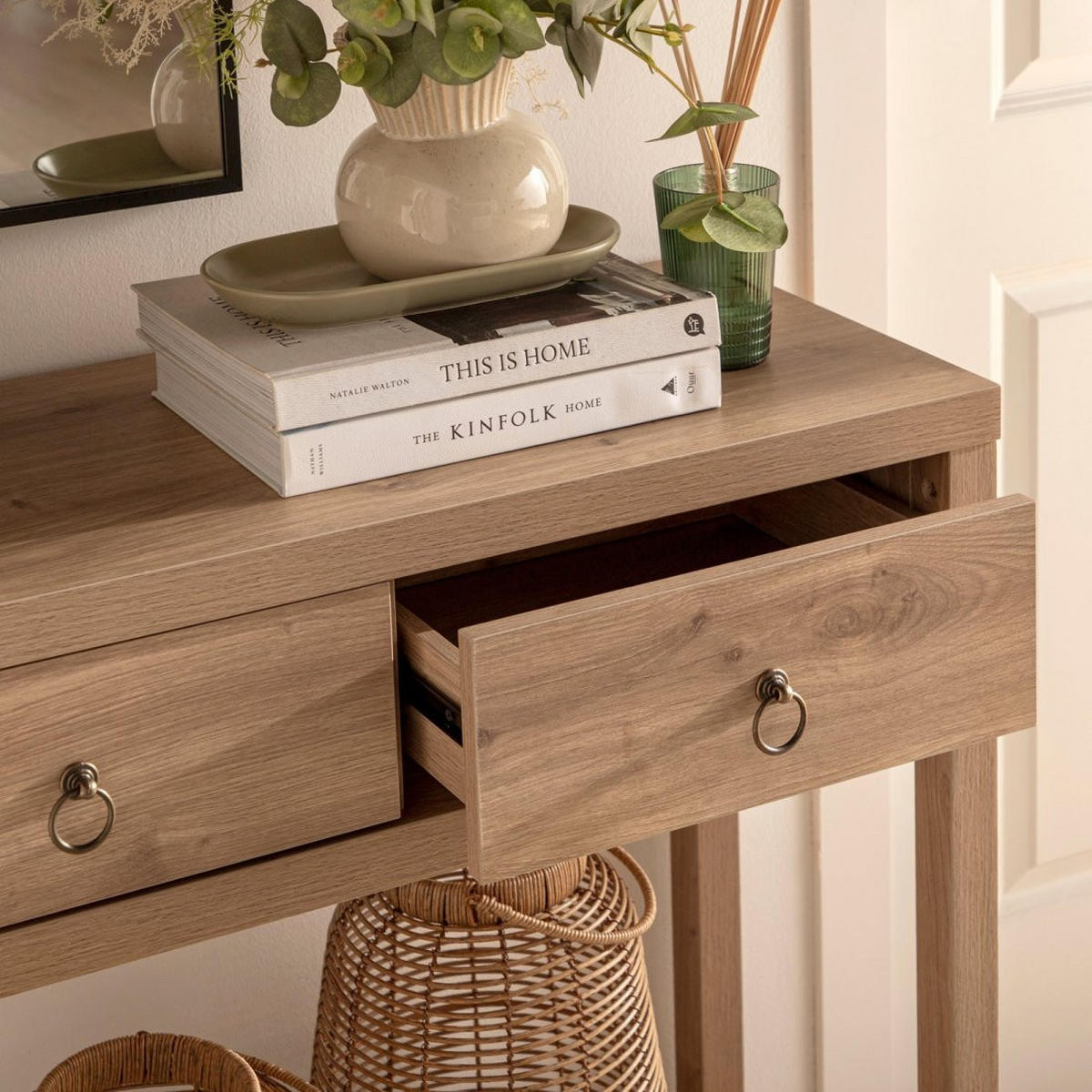 KONSOLENTISCH FÜR DIE EINGANGSHALLE Livorno Natürlich 120 cm x 85 cm - Naturfarben, Holzwerkstoff (35/120/85cm)