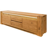 TV-BOARD Wildeiche 173x40x53 braun geölt KENT #310 - Braun, Holz (173/53/40cm) - Massivmoebel24