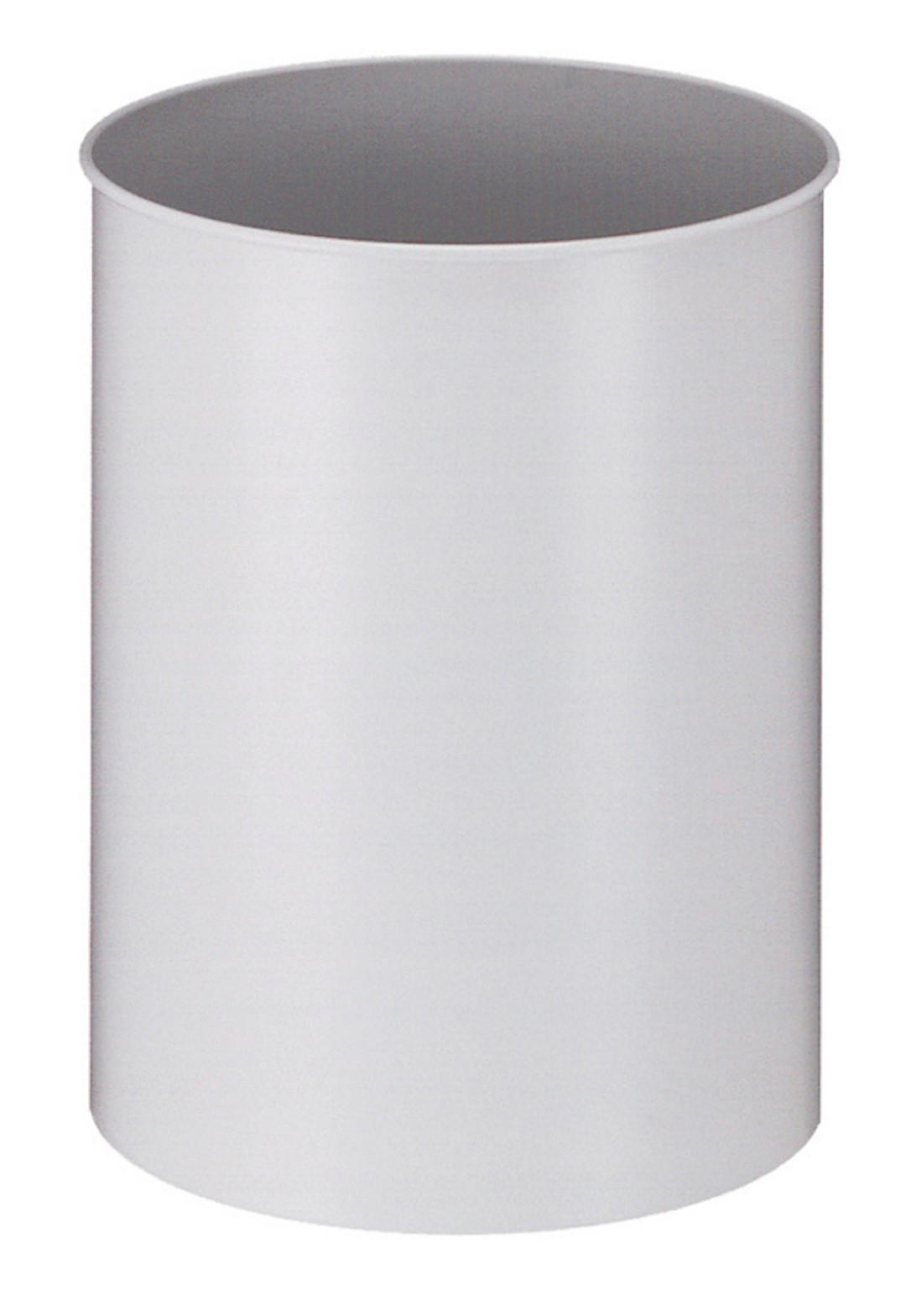 PAPIERKORB Stillvoll Metall 15 Liter 30,5x25,5 cm Grau - Grau, Metall (25.5/30.5/25.5cm) - PROREGAL