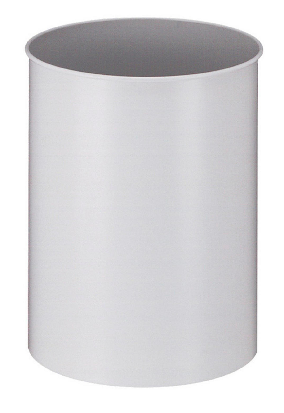 PAPIERKORB Stillvoll Metall 15 Liter 30,5x25,5 cm Grau - Grau, Metall (25.5/30.5/25.5cm) - PROREGAL