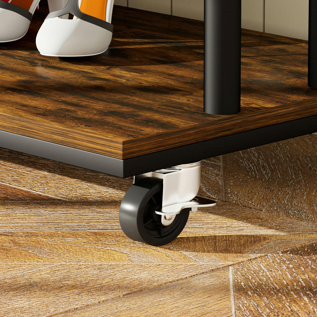 KLEIDERSTÄNDER Dunkelbraun Schwarz 70/40/170 cm - Schwarz, Holz (70/170/40cm) - PANGIVO
