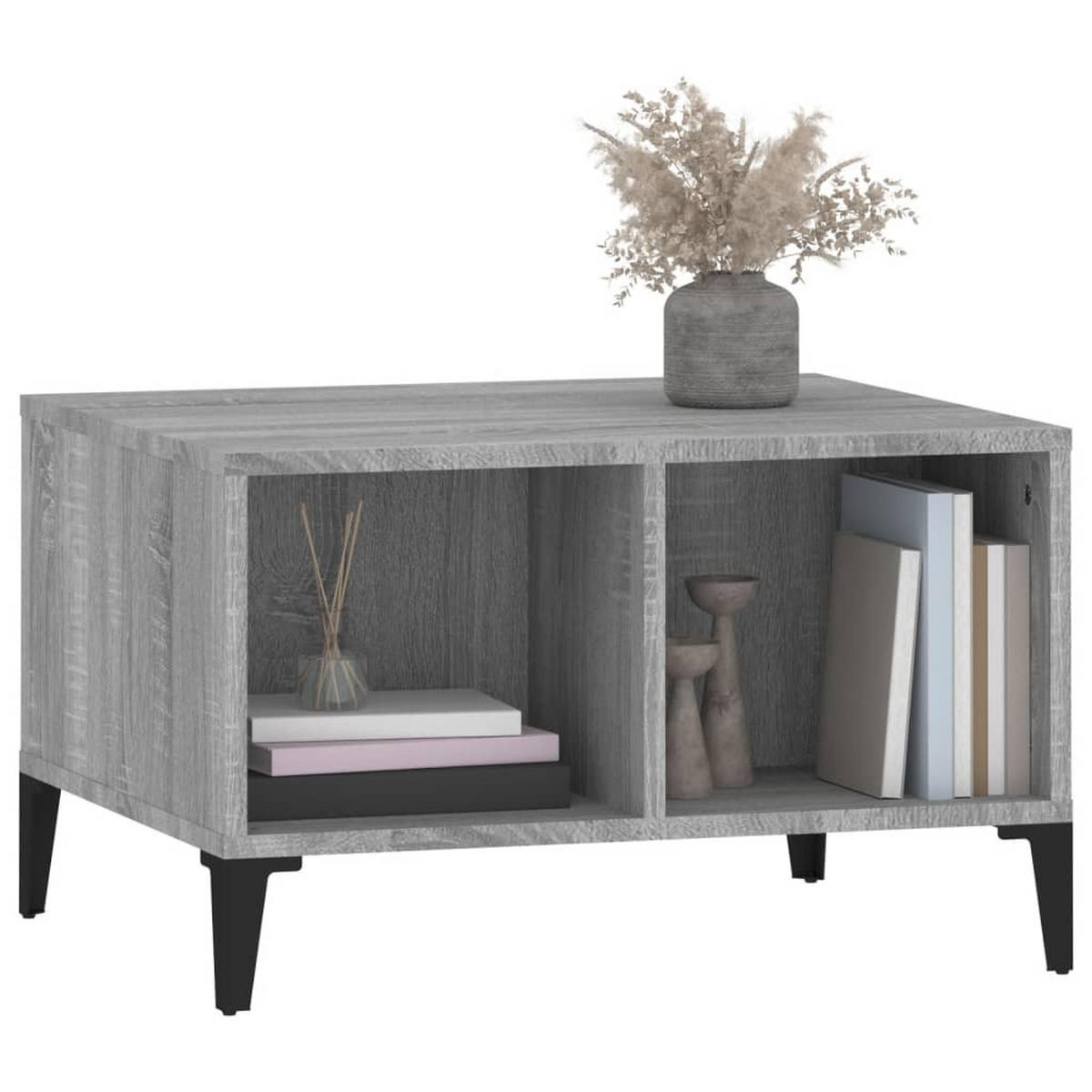 COUCHTISCH Grau Sonoma 60x50x36,5 cm Holzwerkstoff - Grau, Holzwerkstoff (60/50/36.5cm) - furnicato