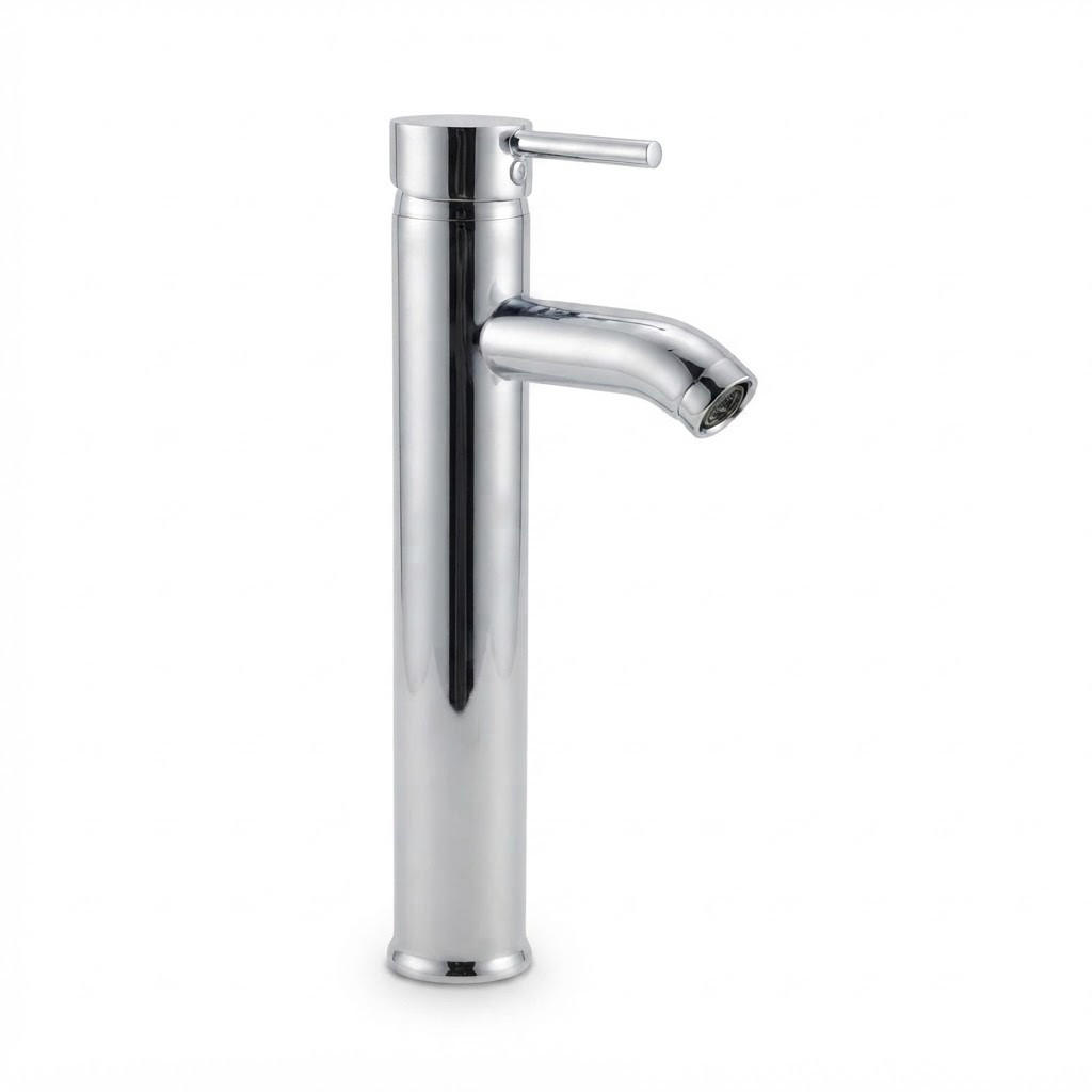 BADEZIMMERARMATUR, inklusive eines 60 cm langen flexiblen Schlauchs (29,5 x 10,5 cm), silberfarben. - Silberfarben, Metall (35/10/20cm) - Vallsero