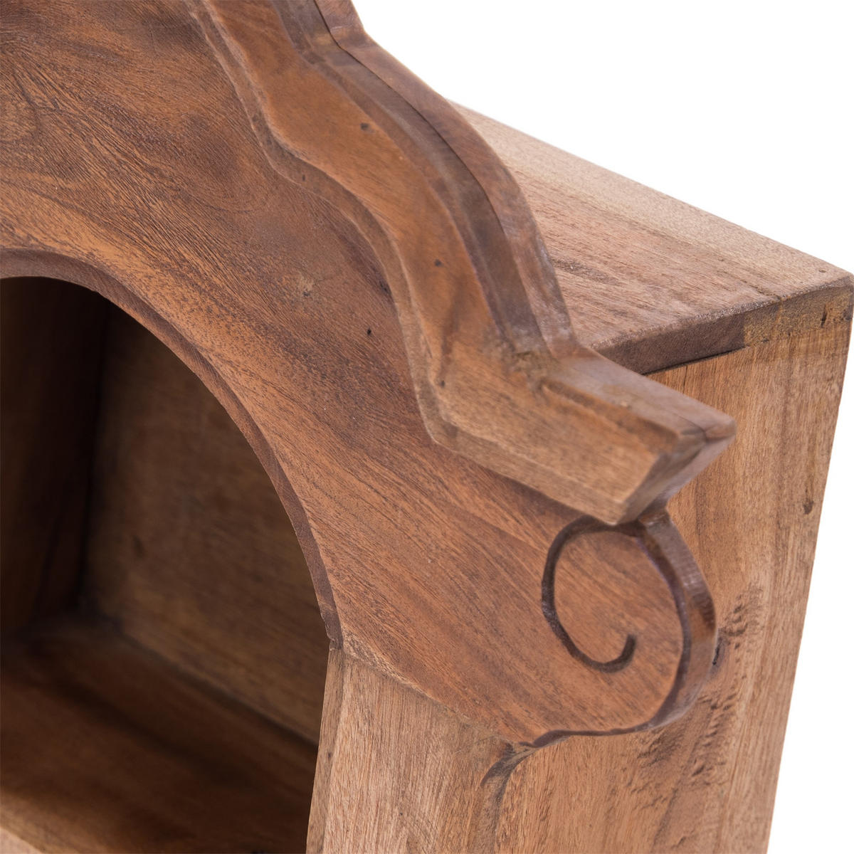 WANDREGAL Anello Mahagoni Holz naturfarben - Naturfarben, Holz (47/62/16cm) - DESIGN DELIGHTS
