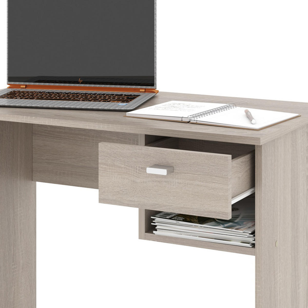 SCHREIBTISCH Colin Sonoma 90 x 50 cm - Sonoma Eiche, Holzwerkstoff (50/90/74.6cm) - Vicco