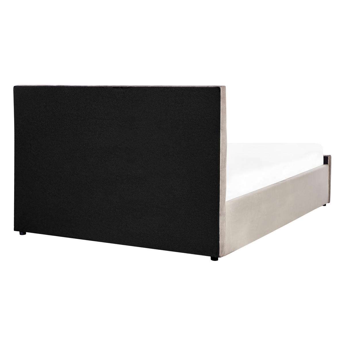 BETT mit Stauraum 140/200 cm Taupe Amiens - Taupe, Textil (140/200cm) - Beliani