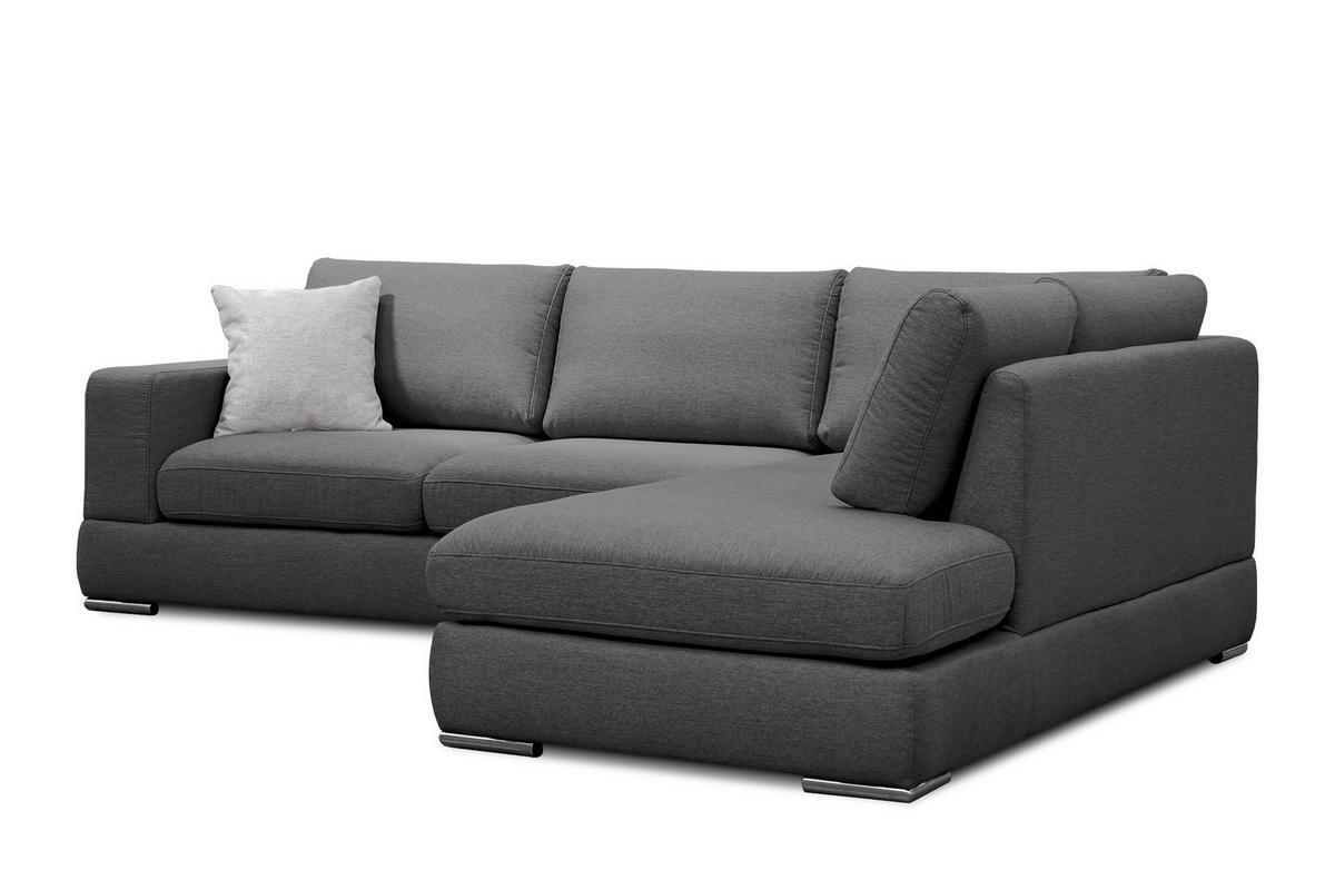 ECKSOFA OTTO 5-Sitzer, dunkelgrau - Dunkelgrau, Holzwerkstoff/Textil (279/219cm) - Courtois Laville