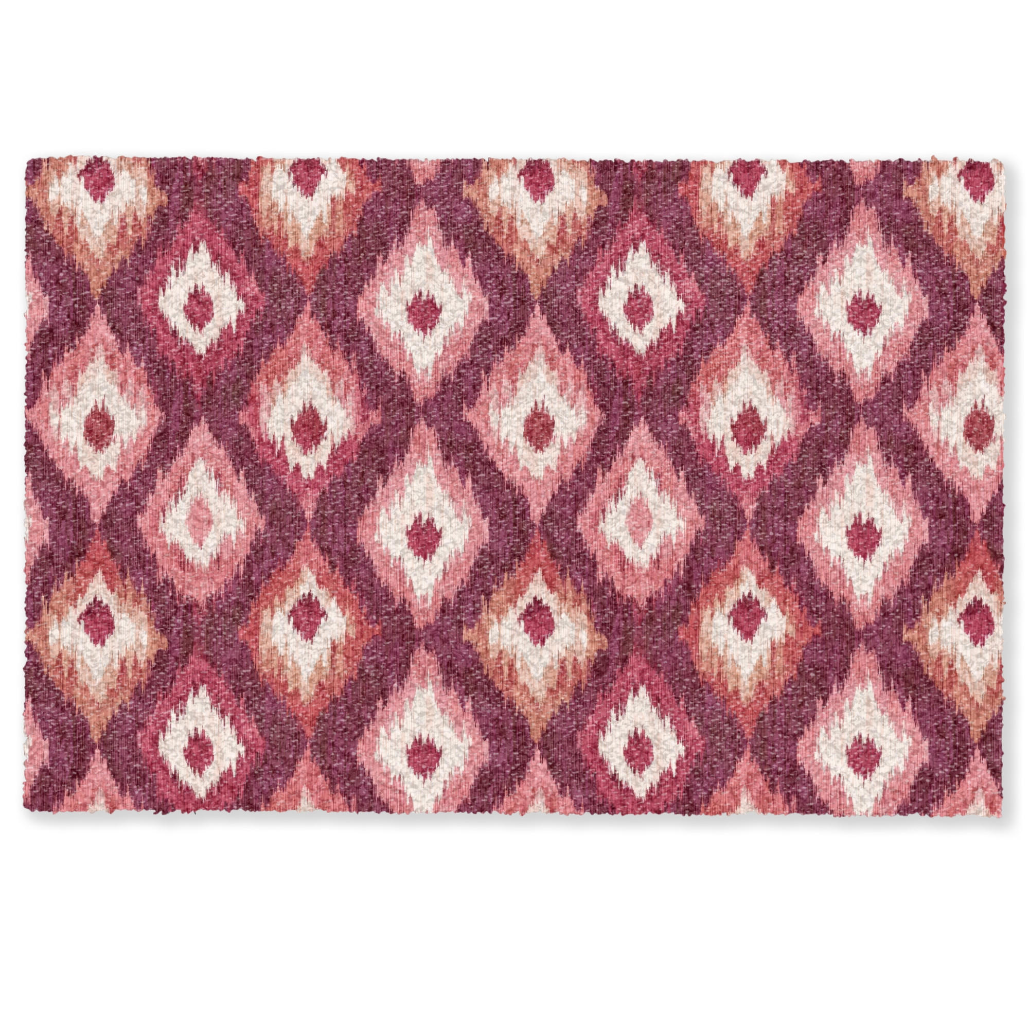 MuchoWow ROHOŽKA Diamantové tvary - Růžová - Vzor - Textura 60x40 cm