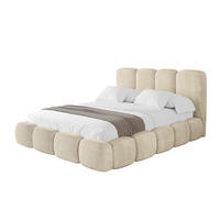 POLSTERBETT mit Bettkasten und Lattenrost, Boxbett ohne Matratze - KALA 180x200 Beige - Ecru, Holzwerkstoff/Textil (180/200cm) - ALTDECOR