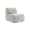 SOFAELEMENT Chenille Stoff Grau - Hellgrau/Schwarz, Holzwerkstoff/Kunststoff (70/75/94cm) - Makamii