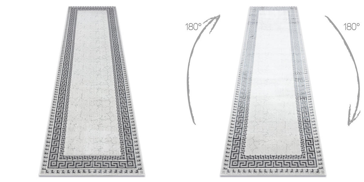 TEPPICH Allure 80/250 cm - Weiß, Textil (80/250cm) - rugsX