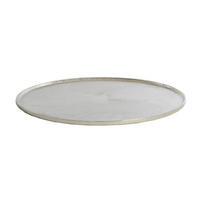 SERVIERPLATTE MAES Ø60x1,5 cm, Silber, Metall - Silberfarben, Metall (60/1.5/60cm) - Light & Living