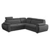 ECKSOFA Boston Maxi - Chromfarben/Grau, Holz/Textil (260/260cm) - MIRJAN24