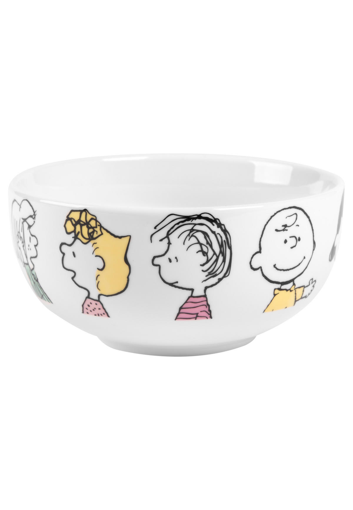 FRÜHSTÜCKSSET The Peanuts Snoopy Family Weiß 3-teilig - Multicolor, Keramik (23.8/11.2/23.3cm) - United Labels