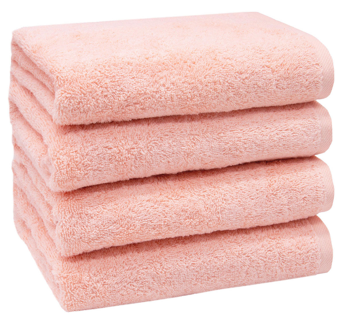 HANDTÜCHER, 4er-Set, 50x100 cm, 100% Baumwolle, Orange - Orange, Textil (50/100cm) - Zollner