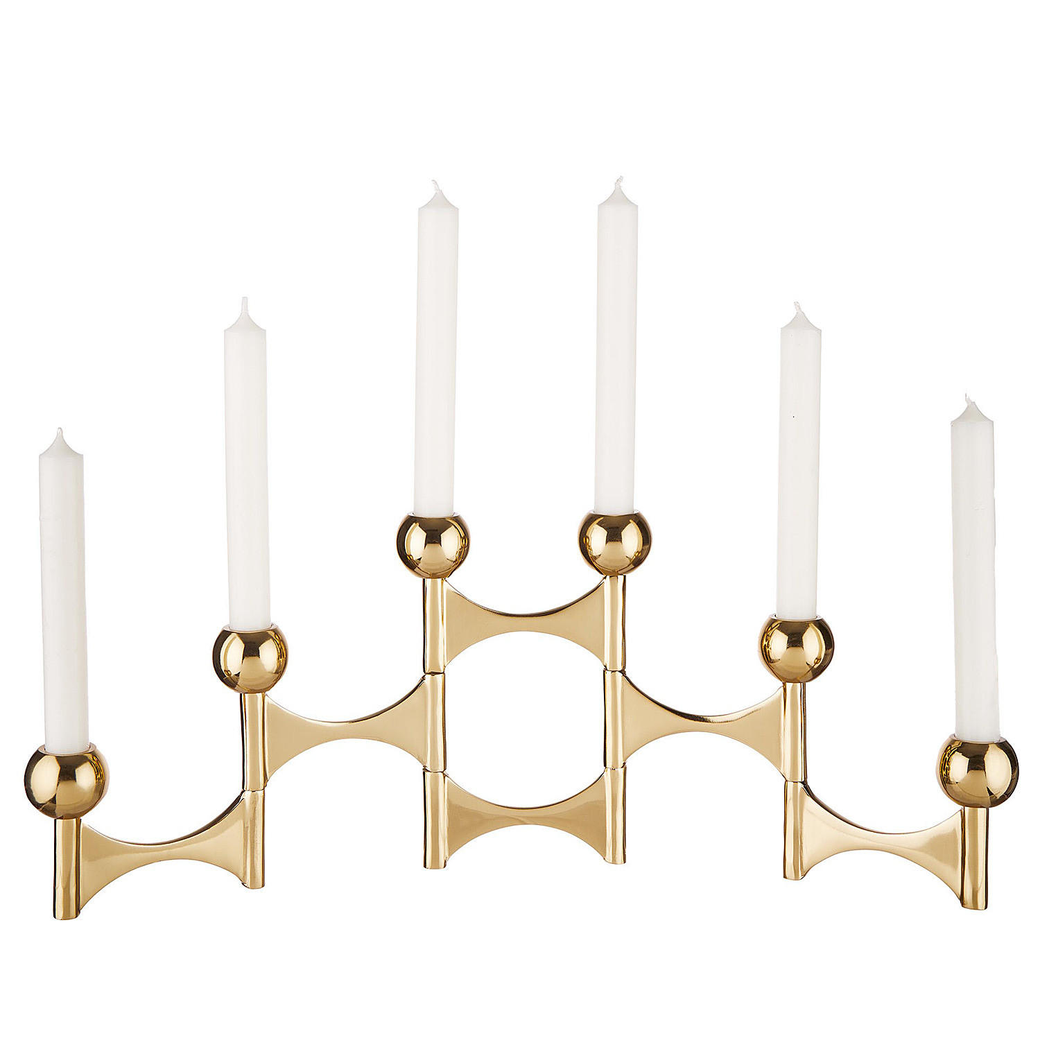 KERZENHALTER Variation - Goldfarben, Metall (51/20/5cm) - BUTLERS
