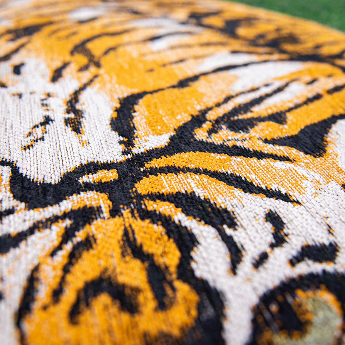 TEPPICH Green On Fire Pop Tiger 240/240 cm - Grün, Kunststoff/Textil (240/240cm) - Louis De Poortere