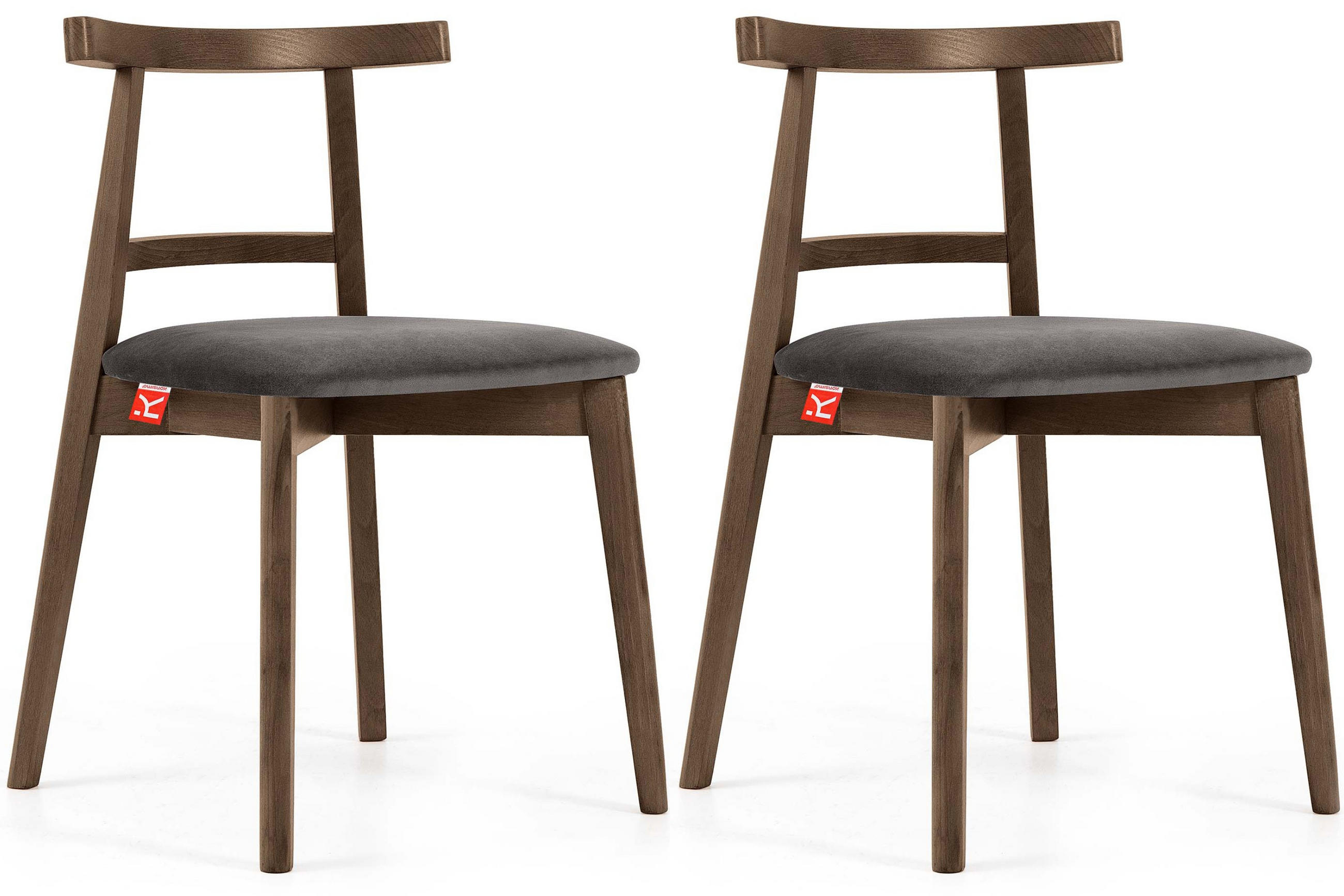 Konsimo® Esstischstühle Grau, Eiche 47x76x45 cm