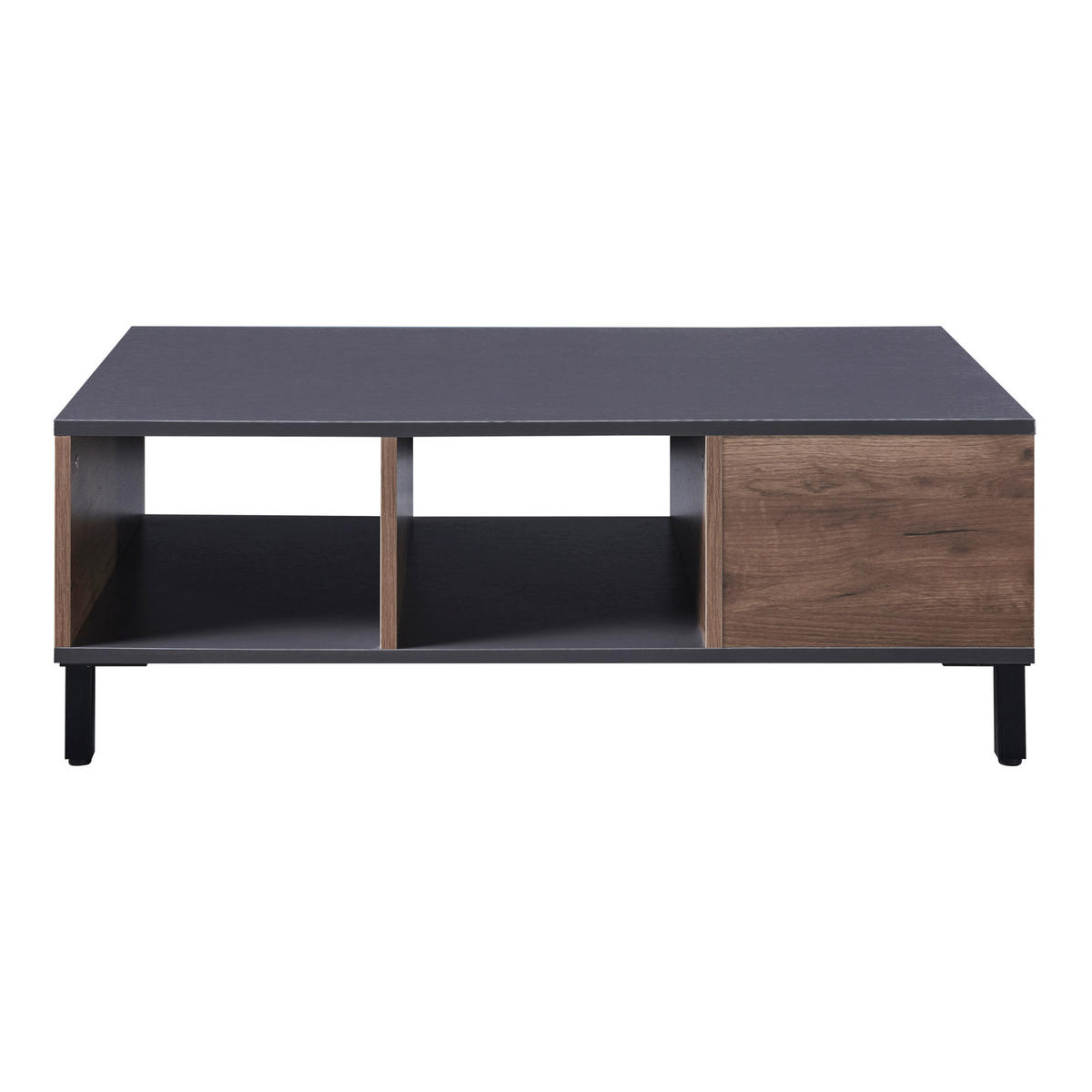 COUCHTISCH Leppävirta 33/90/60 cm - Schwarz, Holzwerkstoff (60/90/33cm) - [en.casa]