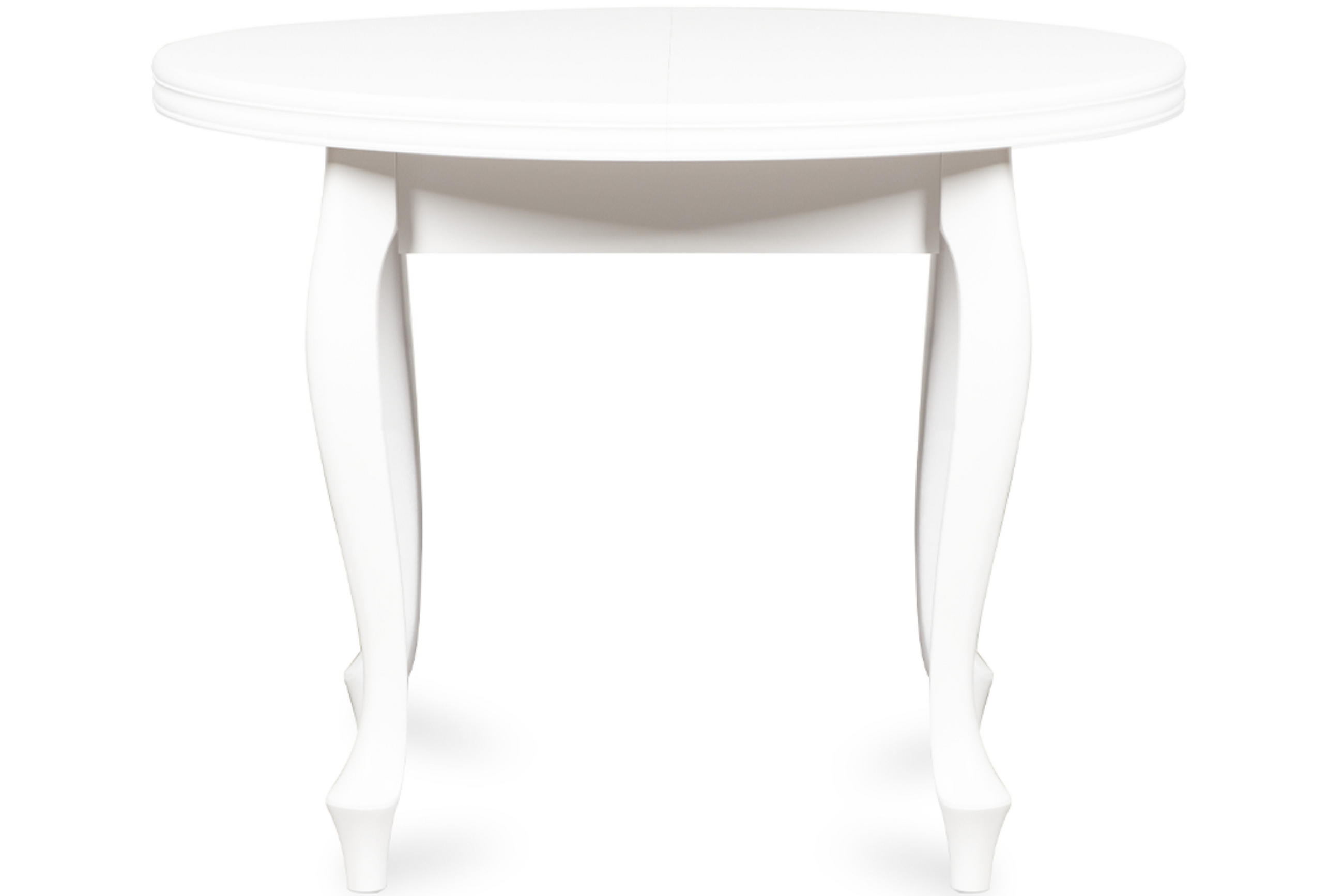 ESSTISCH ALTIS ausziehbar bis 140cm, Weiß - Walnussfarben/Weiß, Holz (100/77/100cm) - KONSIMO®