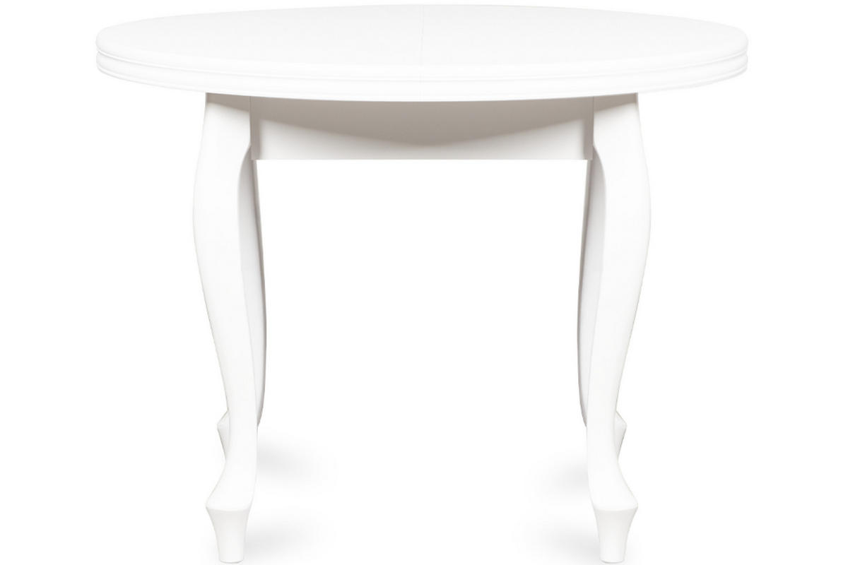 ESSTISCH ALTIS ausziehbar bis 140cm, Weiß - Walnussfarben/Weiß, Holz (100/77/100cm) - KONSIMO®