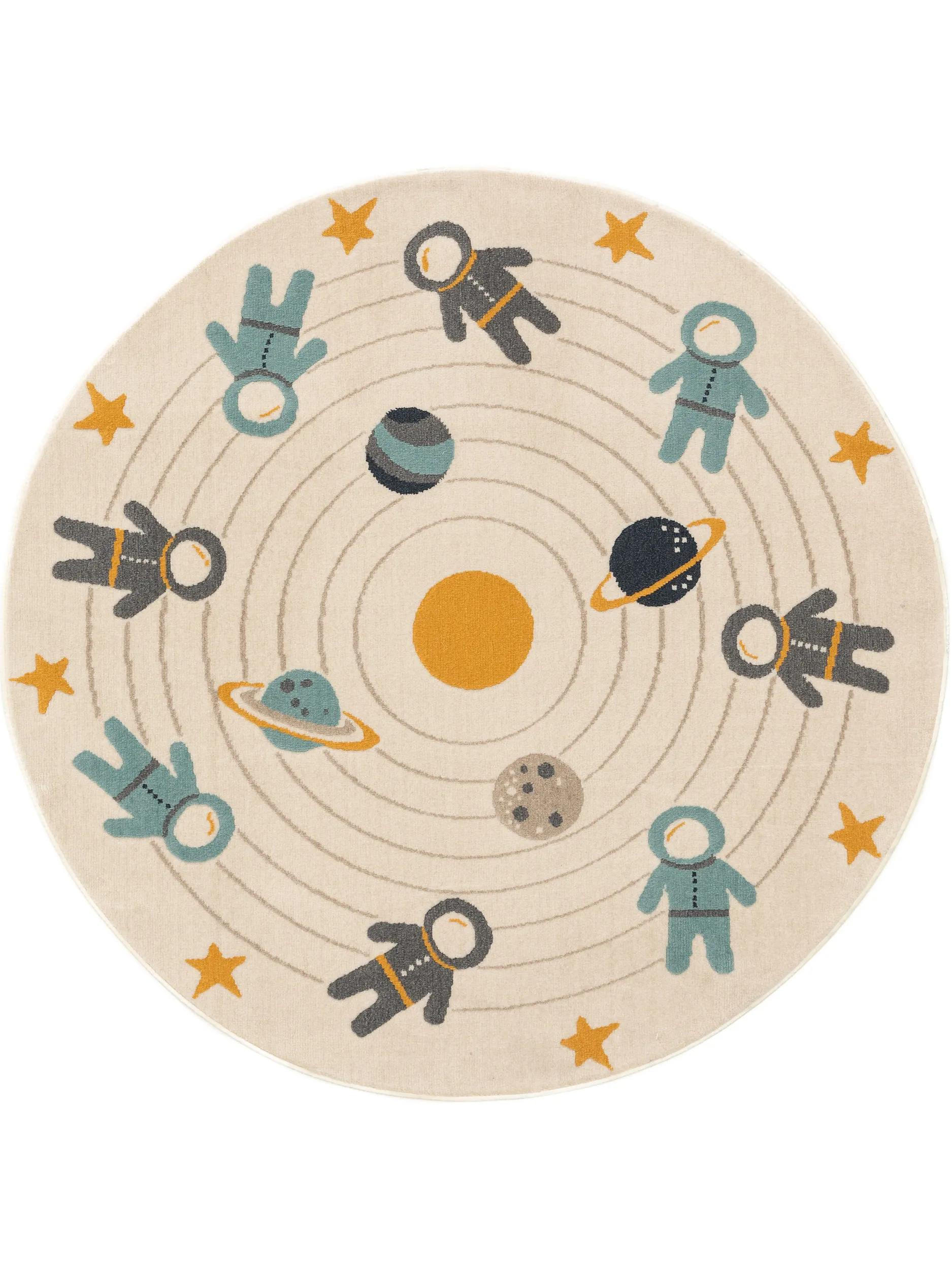 KINDERTEPPICH Apollo Cream ø 120 cm rund - Creme, Textil (120/120cm) - Lytte