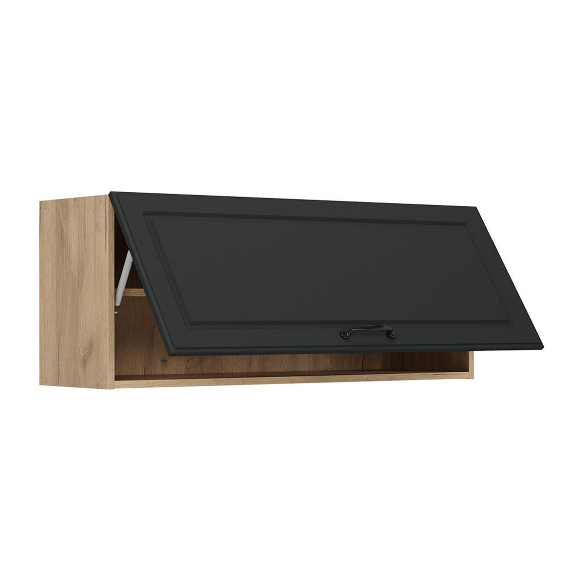 HÄNGESCHRANK R-Line, Anthrazit Landhaus/Goldkraft Eiche, 100 cm Flach - Honigeiche/Anthrazit, Holzwerkstoff (100/40/31cm) - Vicco