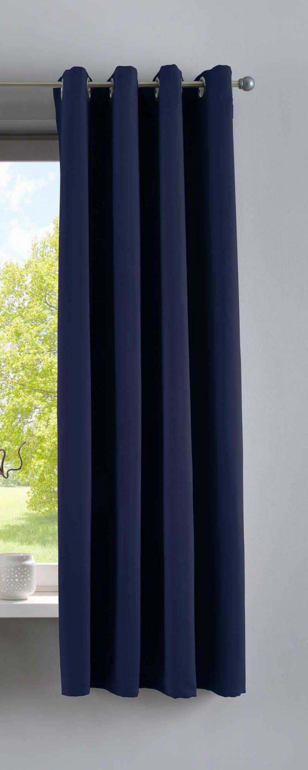 VORHANG »NEW YORK« HxB 160x140 cm Blau - Blau, Textil (140/160cm) - Gardinenbox