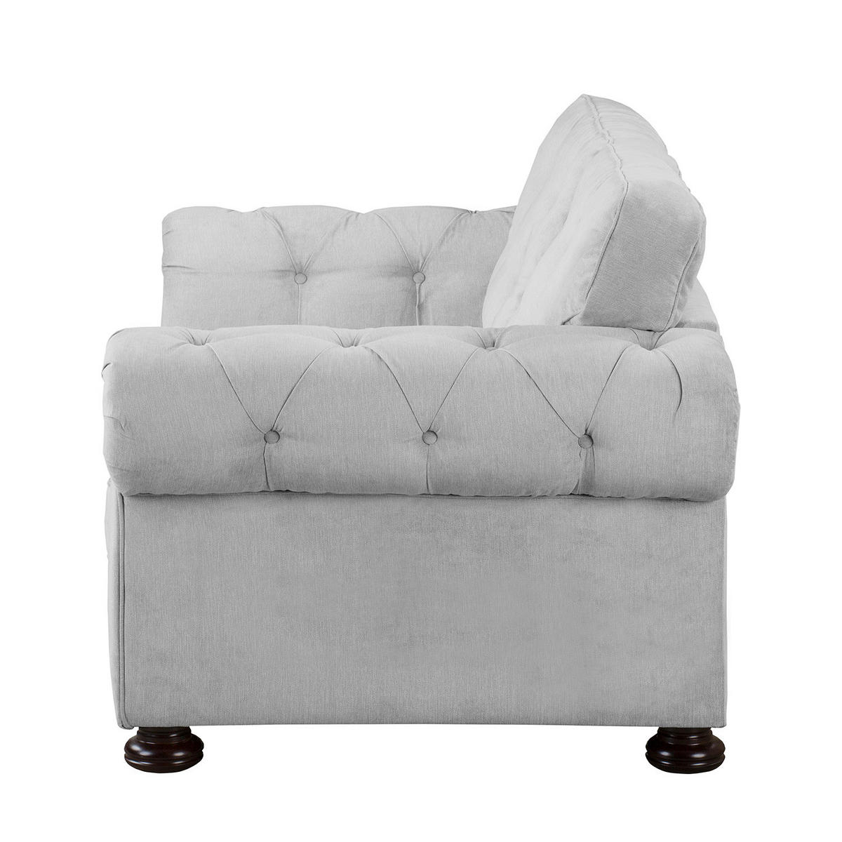 2-SITZER SOFA - Microfaser - Grau, Textil (190/93/100cm) - home24