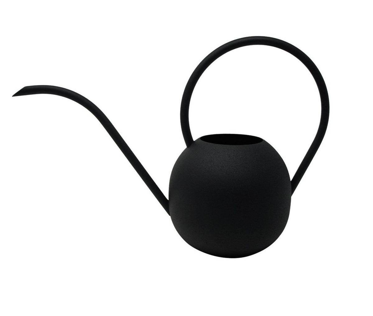 GIESSKANNE Zehra in Schwarz Ø 14,5 cm 15 Liter - Schwarz, Metall (14.5/25/35.5cm) - LaLe Living