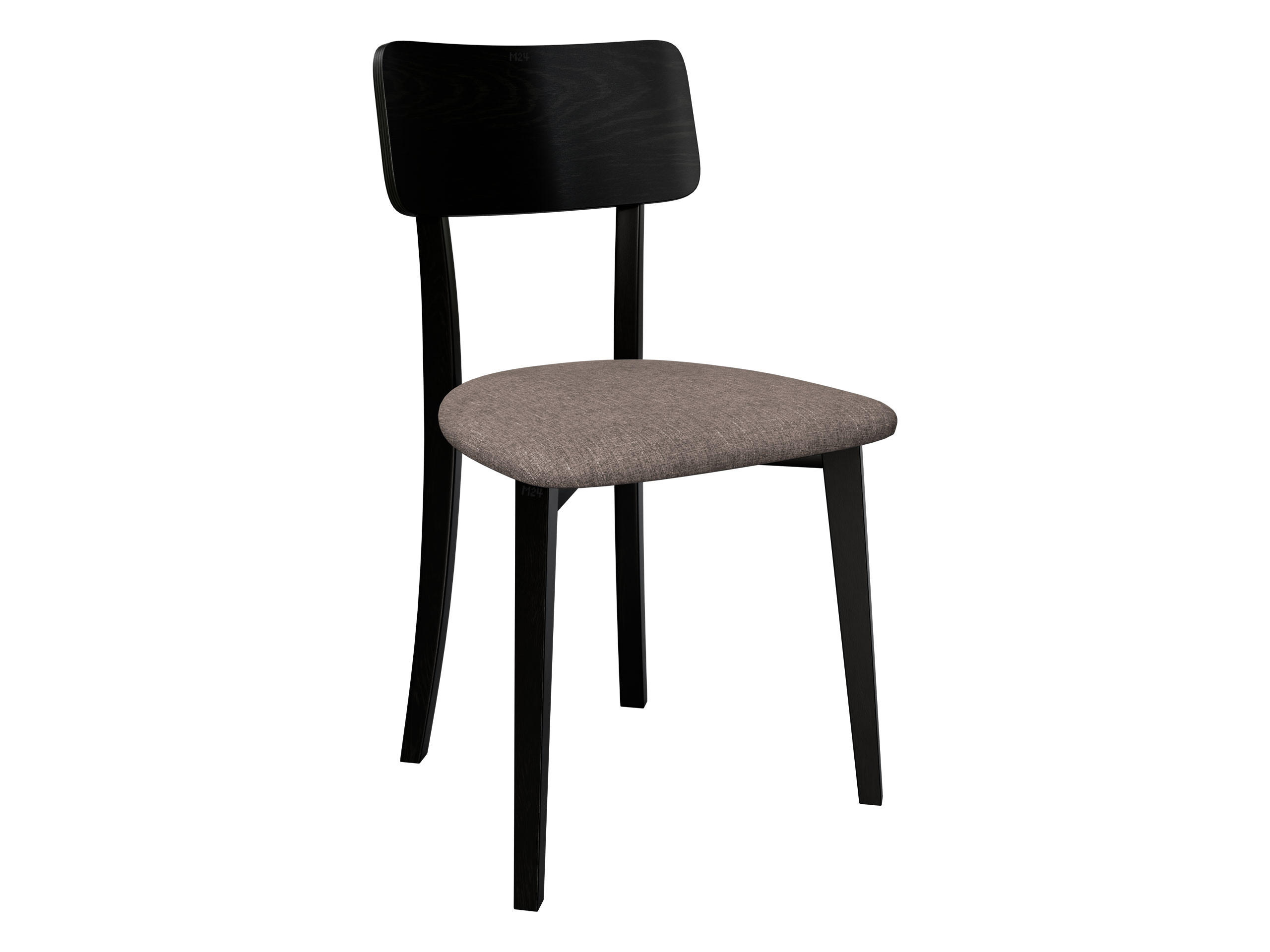 ESSZIMMERSTUHL Hugo VI - Hellbraun/Schwarz, Holz/Textil (47/86/48cm) - MIRJAN24