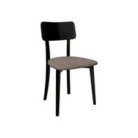 ESSZIMMERSTUHL Hugo VI - Hellbraun/Schwarz, Holz/Textil (47/86/48cm) - MIRJAN24