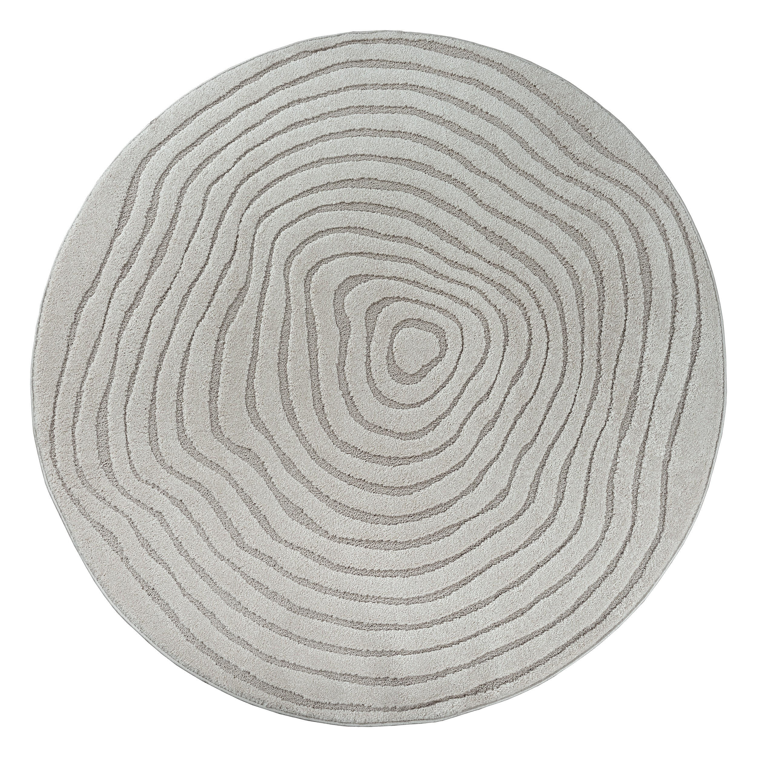 KURZFLORTEPPICH Streifen CETINA Polypropylen - Grau, Textil (200/200cm) - KADIMA DESIGN