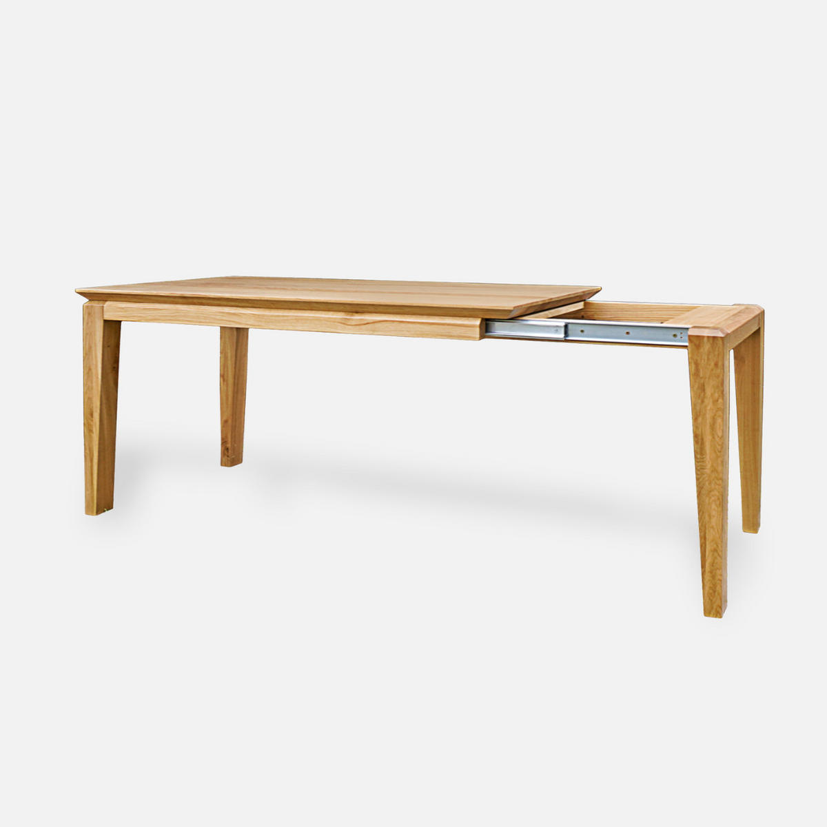 ESSTISCH aus Massivholz DANTE 160x90 + Zusatzplatten 2x45 cm - Eichefarben, Holz (160/90/75cm) - Rawood Furniture