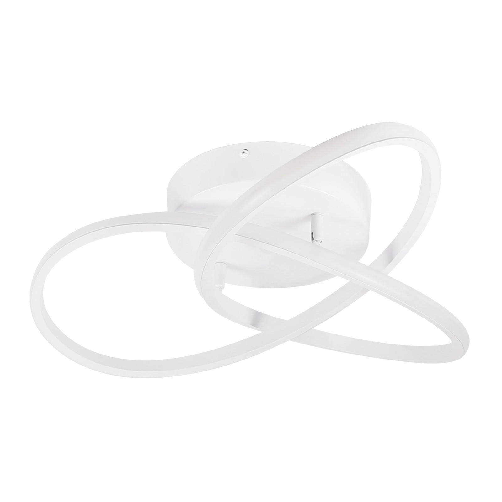 LED-DECKENLEUCHTE Möbius 40/40/14 cm - Weiß, Kunststoff (40/40/14cm) - Nettlife