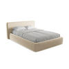 POLSTERBETT mit Bettkasten und Lattenrost 180x225 Beige - Beige/Creme, Kunststoff/Textil (140/200cm) - Makamii