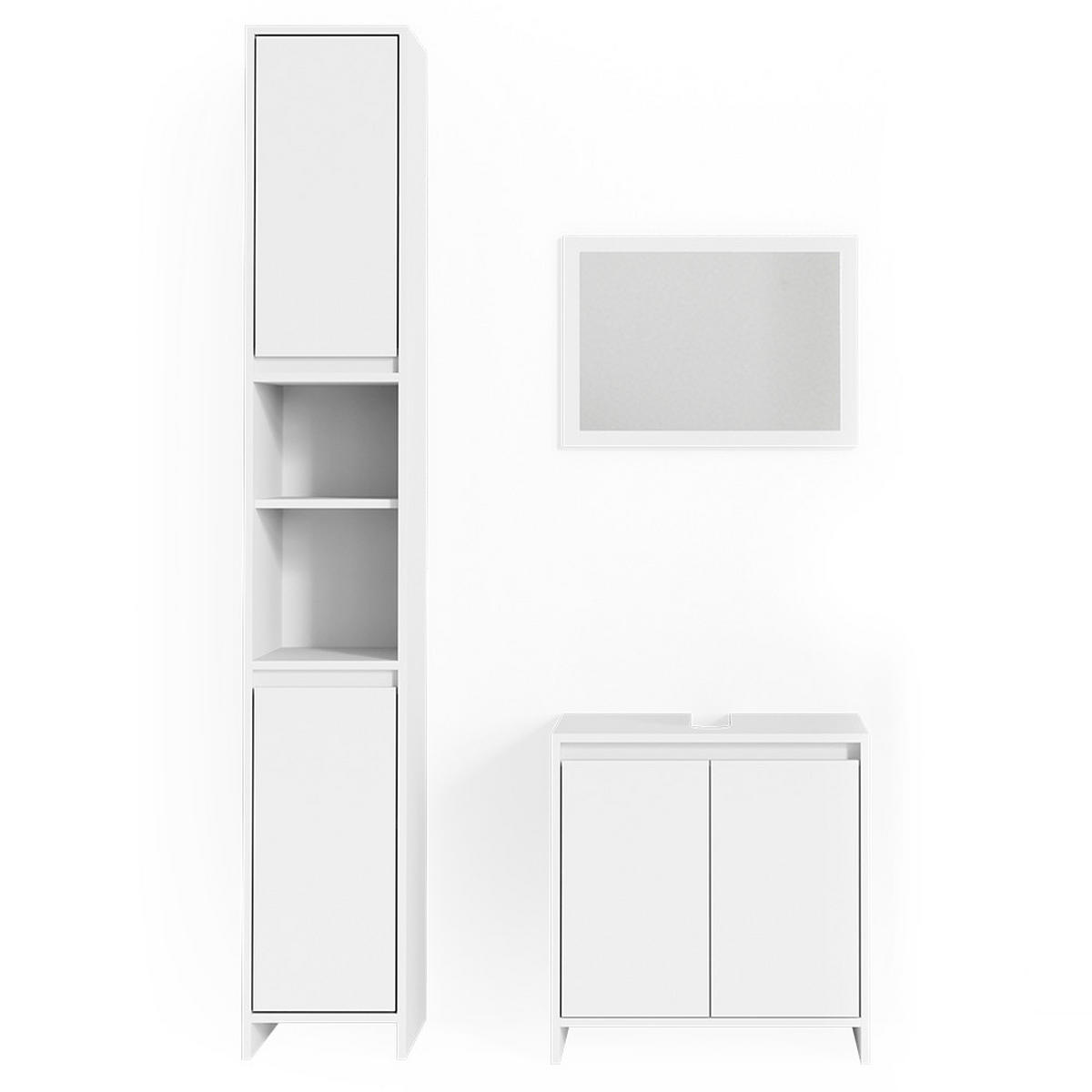 KOUPELNOVÝ NÁBYTEK Emma Bílá - bílá, kompozitní dřevo (58/60/33cm) - Vicco