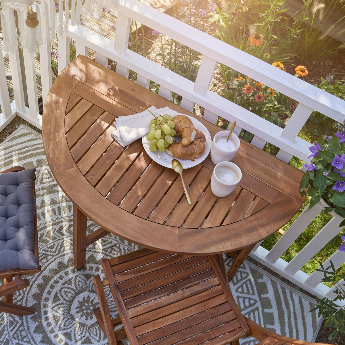 GARTENTISCH Somerset - Braun, Holz (100/100/75cm) - Butlers