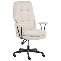 KANCELÁŘSKÁ ŽIDLE Látka Krémově bílá Melocush - krémová, textil (75/106/66cm) - Beliani