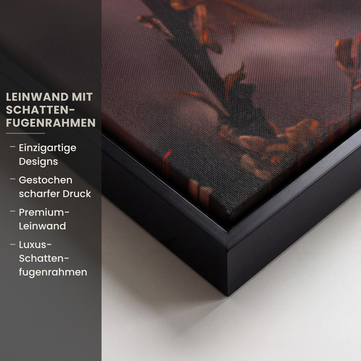 LEINWAND Bilder mit Rahmen - Schottischer Hochländer - Frühling - Hochland - 140x90 - Hellrosa, Textil (140/90cm) - MuchoWow