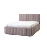 POLSTERBETT Calma Grande 180x200 in Siena Dark Beige - Roségold, Holz (180/200cm) - Letti Moderni