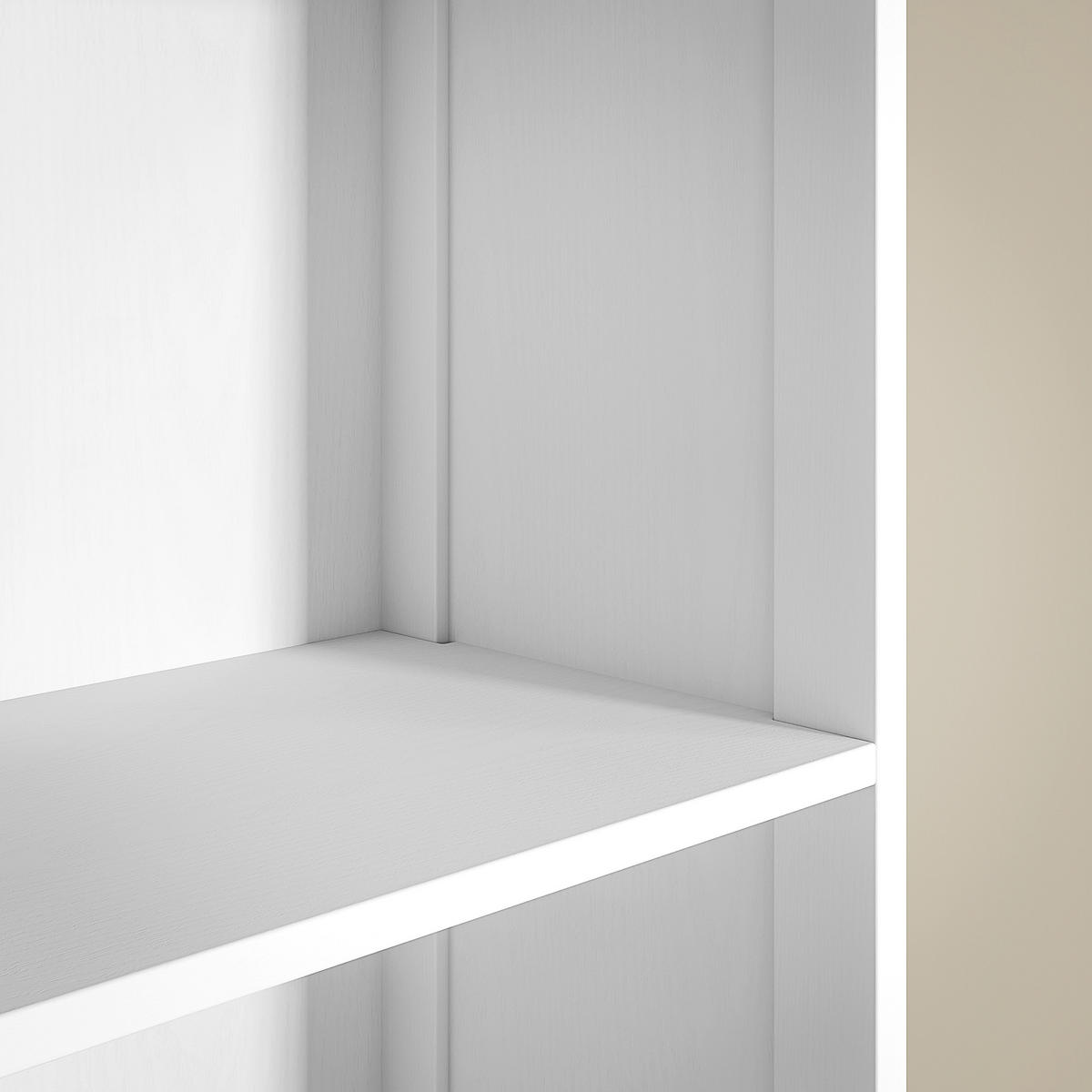 BADEZIMMERSCHRANK 34x24x170.5 cm Weiß aus Spanplatte mit Schrank, Schublade & 3 Regalen - Weiß, Holzwerkstoff (34/170.5/24cm) - Modfu