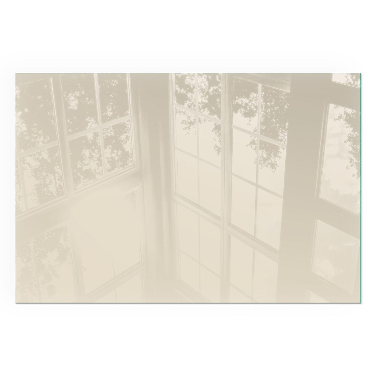 GLASPLATTE für Kamin 60x40 cm - Gelb, Glas (60/40/0.4cm) - TULUP